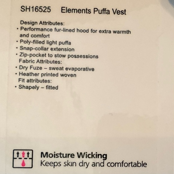 NWT Athleisure Hooded Puffer Jacket Vest Workout Running - Picture 13 of 13